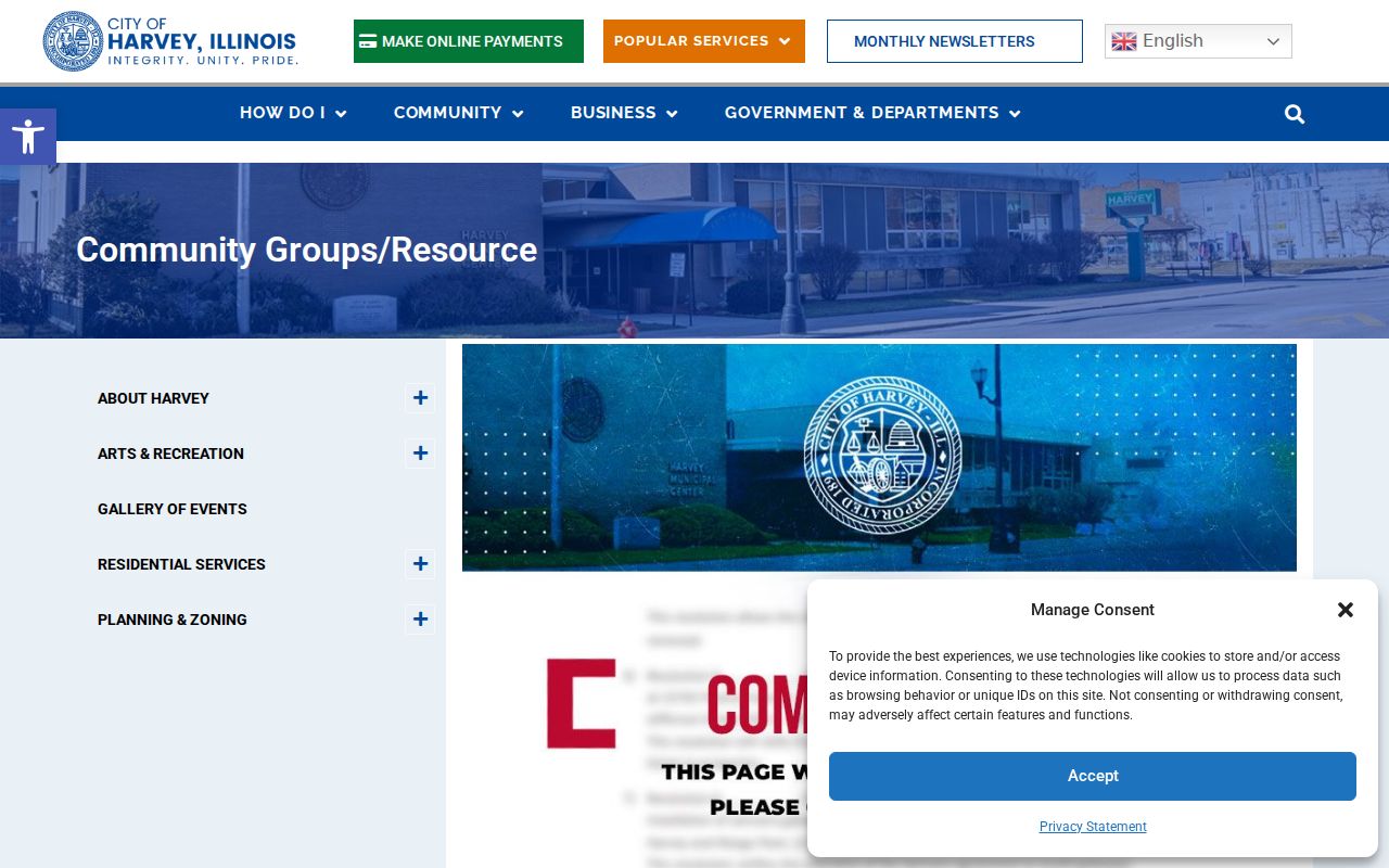 Harvey neighbors community groups resource page