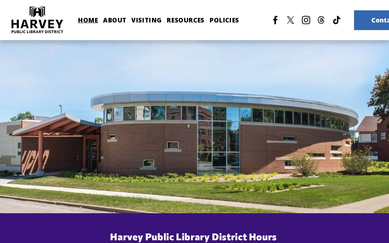 Harvey neighbors Public Library local research entry point