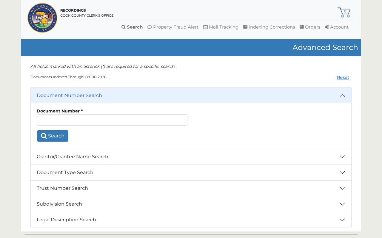 CRS grantor grantee and legal description search fields for Harvey deeds
