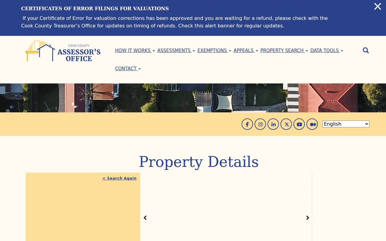 Harvey sample parcel card for 3256 Ridge Road